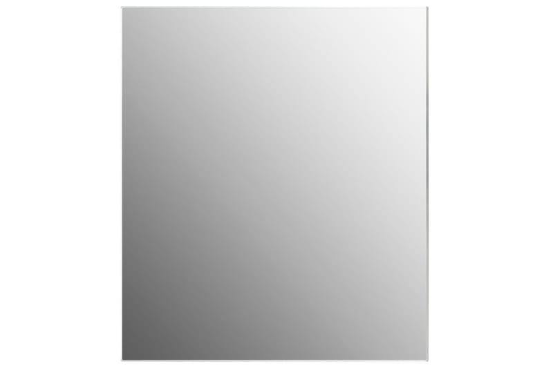 vægspejl uden ramme med LED-lys rektangulær glas - Sølv - Vægspejl - Entréspejl