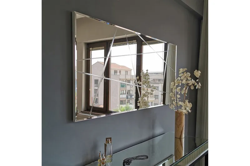 Västerort Spejl Liggende - Sølv - Boligtilbehør - Spejle - Vægspejl