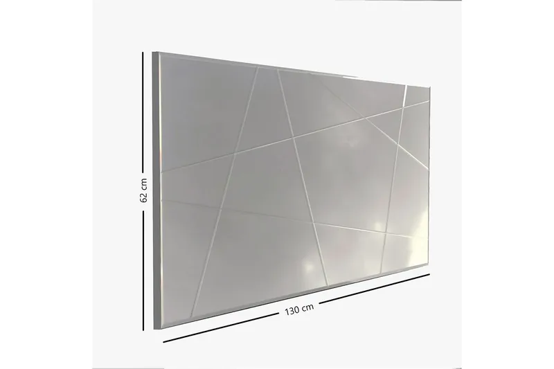 Västerort Spejl Liggende - Sølv - Boligtilbehør - Spejle - Vægspejl