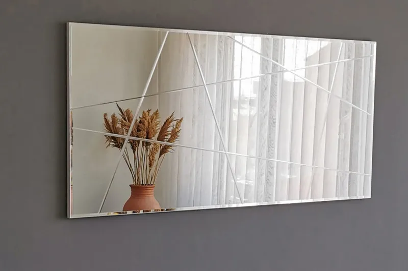 Västerort Spejl Liggende - Sølv - Boligtilbehør - Spejle - Vægspejl