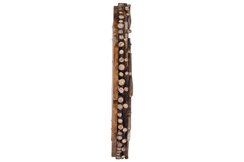 Vægspejl 60 cm Teak Rund - Boligtilbehør - Spejle - Vægspejl