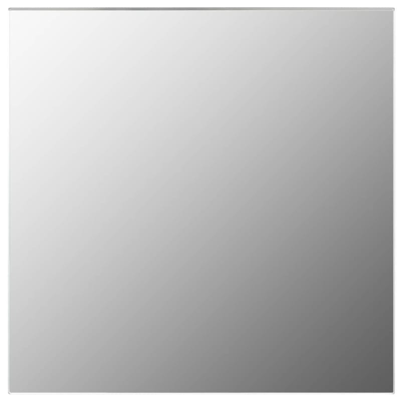 Vægspejl 60 X 60 Cm Firkantet Glas - Sølv - Vægspejl - Entréspejl