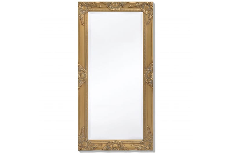Vægspejl Barok-Stil 100 X 50 Cm Guld - Guld - Vægspejl - Entréspejl