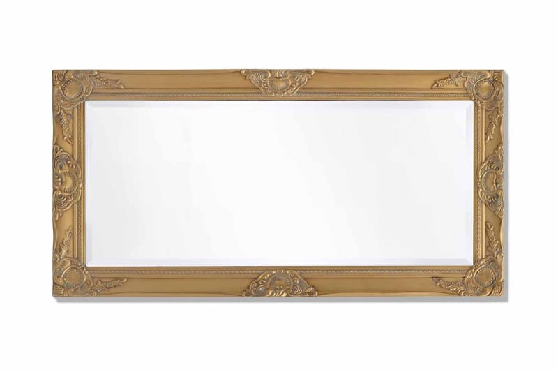 Vægspejl Barok-Stil 100 X 50 Cm Guld - Guld - Boligtilbehør - Spejle - Vægspejl