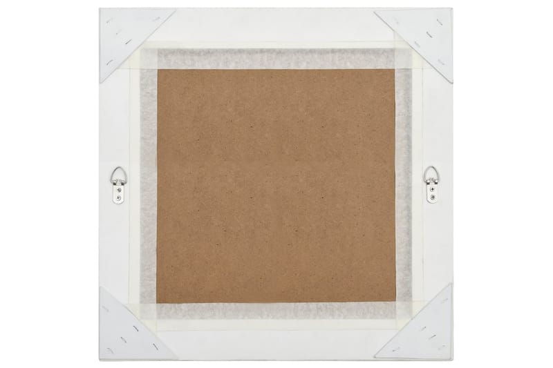 Vægspejl Barokstil 50X50 cm Sölvfarvet - Boligtilbehør - Spejle - Vægspejl