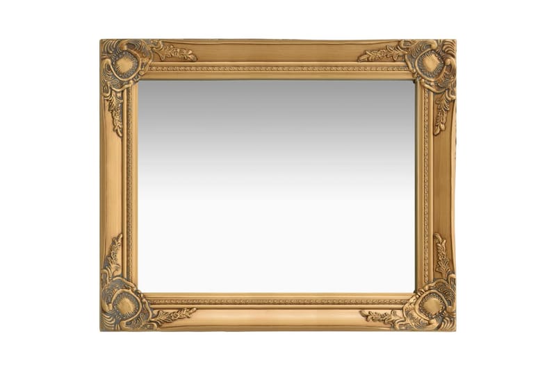 Vægspejl Barokstil 50X60 cm Guldfarvet - Vægspejl - Entréspejl