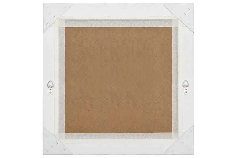 Vægspejl Barokstil 60X60 cm Sölvfarvet - Boligtilbehør - Spejle - Vægspejl