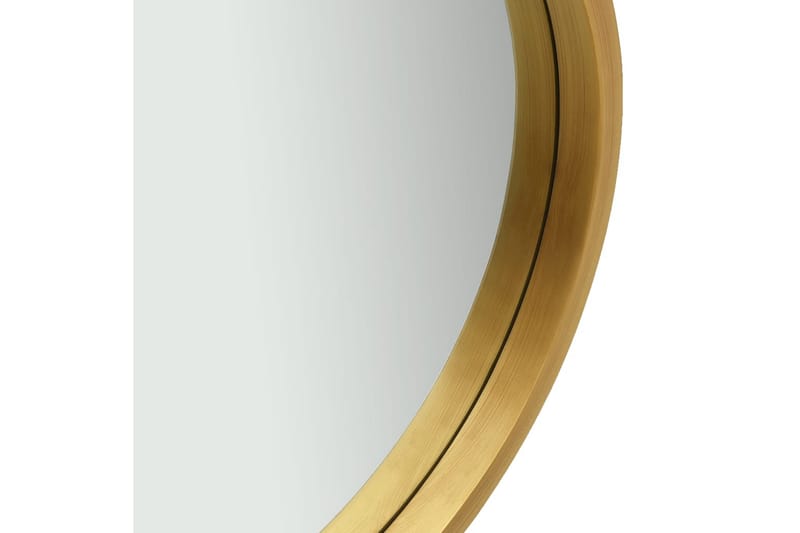 Vægspejl Med Strop 40 cm Guldfarvet - Vægspejl - Entréspejl