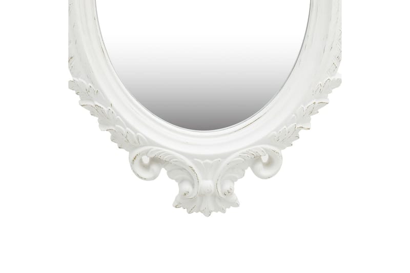 Vægspejl Slotstil 56X76 cm Hvid - Vægspejl - Entréspejl