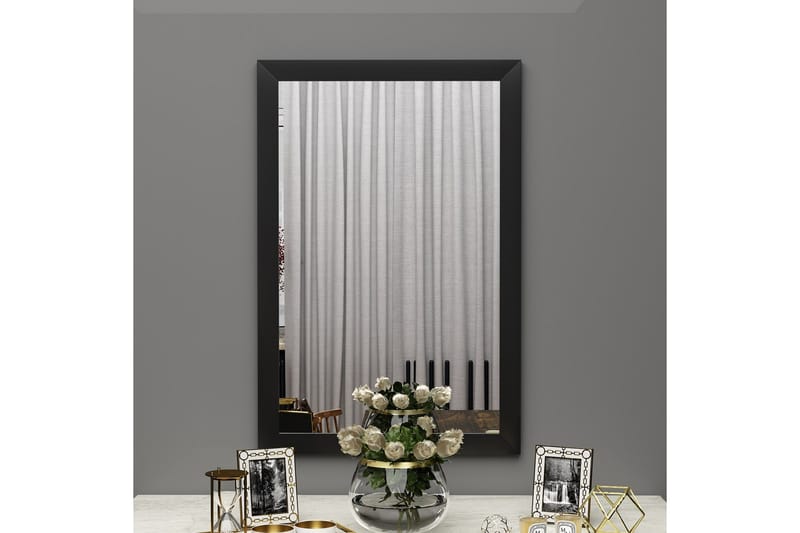Vanomi Spejl 50 cm Rektangulær - Sort - Boligtilbehør - Spejle - Vægspejl