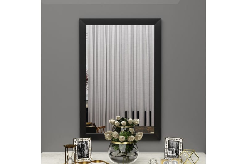 Vanomi Spejl 50 cm Rektangulær - Sort - Boligtilbehør - Spejle - Vægspejl