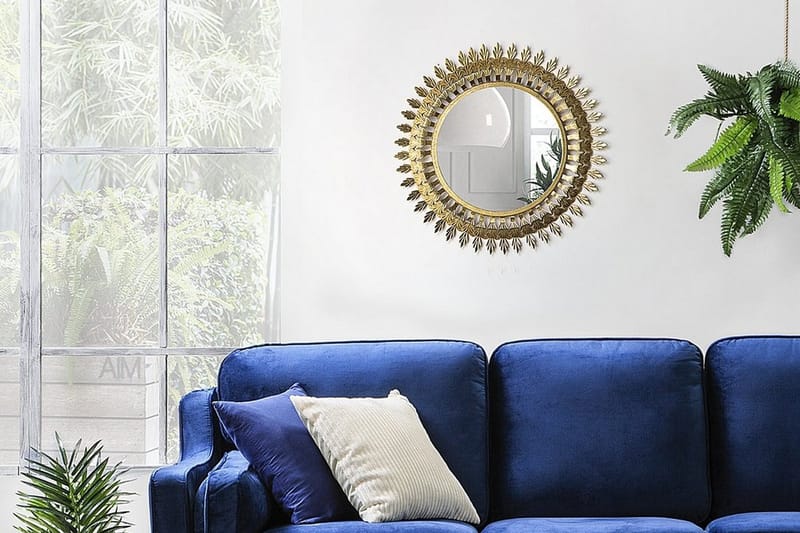 Vorey spejl 60 cm, Guld