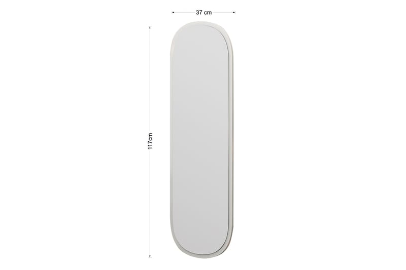 Zeos Spejl 40 cm Rektangulær - Hvid - Boligtilbehør - Spejle - Vægspejl