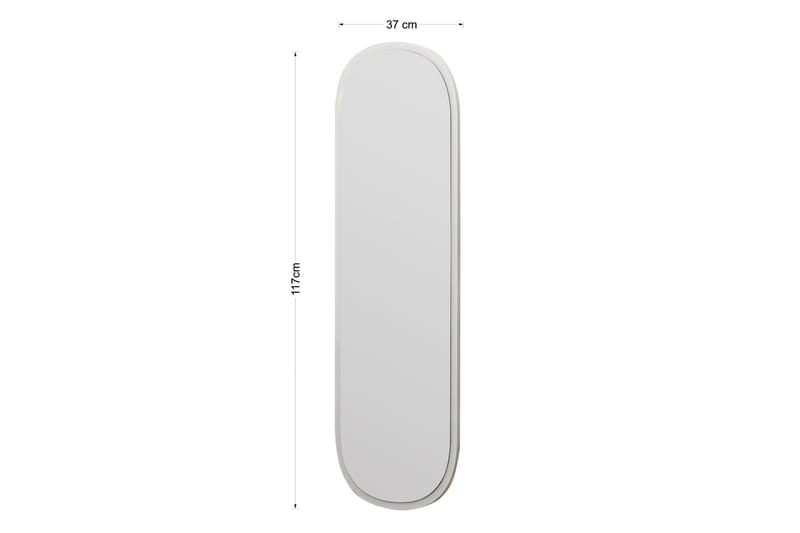 Zeos Spejl 40 cm Rektangulær - Hvid - Boligtilbehør - Spejle - Vægspejl
