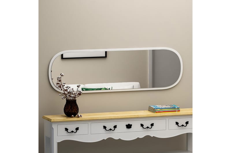 Zeos Spejl 40 cm Rektangulær - Hvid - Boligtilbehør - Spejle - Vægspejl