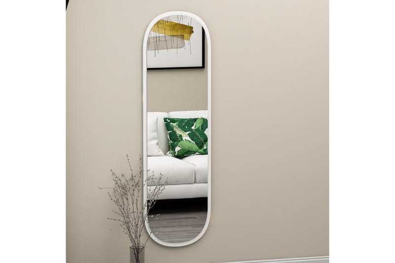 Zeos Spejl 40 cm Rektangulær - Hvid - Boligtilbehør - Spejle - Vægspejl