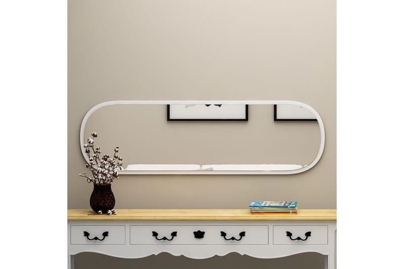 Zeos Spejl 40 cm Rektangulær - Hvid - Boligtilbehør - Spejle - Vægspejl