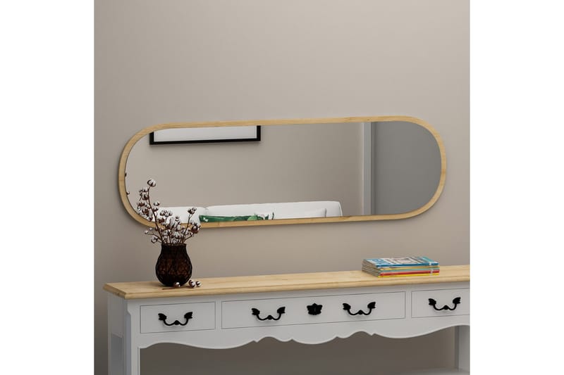 Zeos Spejl 40 cm Rektangulær - Træ/Natur - Boligtilbehør - Spejle - Vægspejl