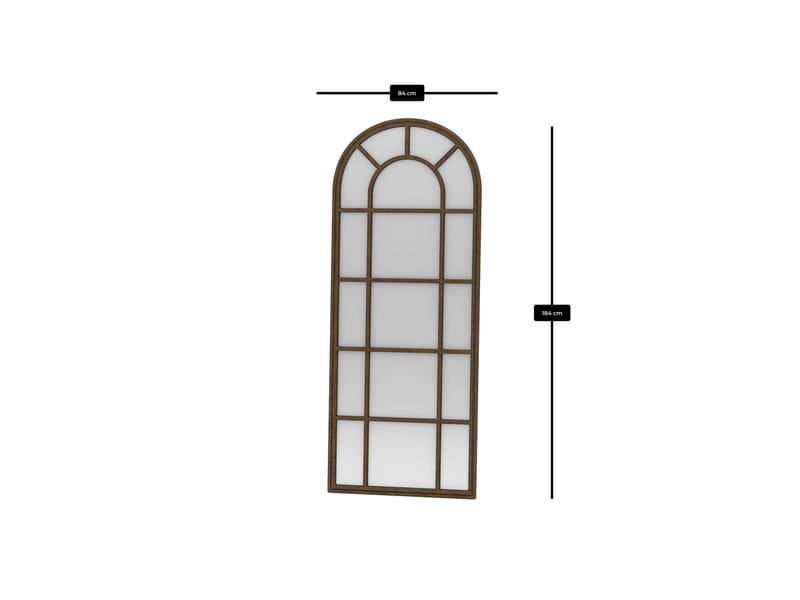 Varlo Gulvspejl 80x180 cm - Brun - Boligtilbehør - Spejle - Helkropsspejl