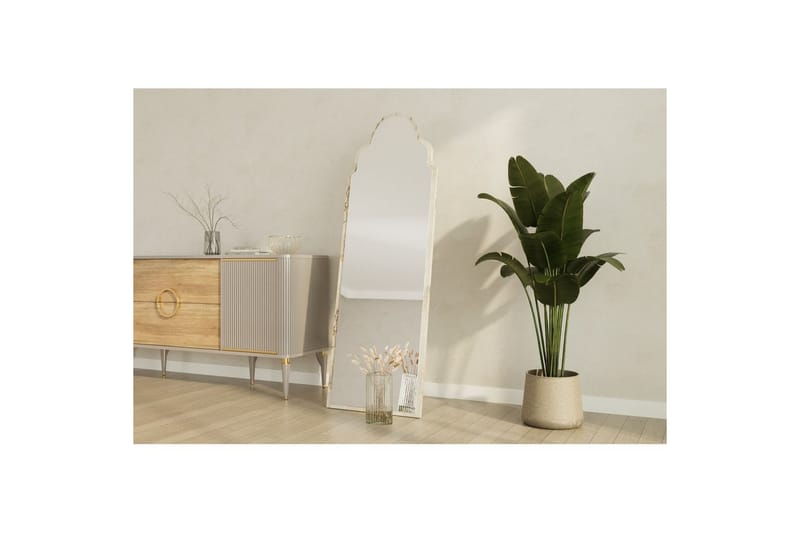 Vetra Gulvspejl 50x160 cm - Hvid - Boligtilbehør - Spejle - Helkropsspejl