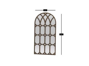 Vinor Gulvspejl 180 cm - Brun - Boligtilbehør - Spejle - Helkropsspejl
