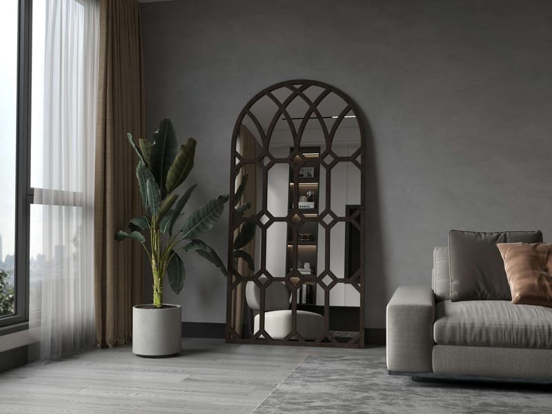 Vinor Gulvspejl 180 cm - Brun - Boligtilbehør - Spejle - Helkropsspejl