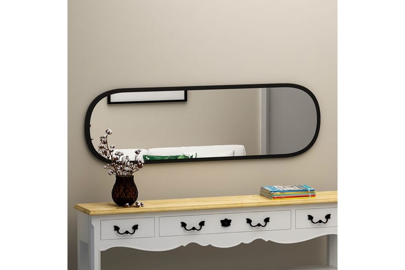 Zeos Spejl 40 cm Rektangulær - Sort - Boligtilbehør - Spejle - Vægspejl