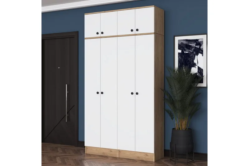 Thaven Smedejernsdetalje - Valnød/Hvid - Opbevaring - Tøjopbevaring - Garderobeskabe - Garderobeskab & klædeskab