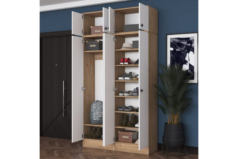 Thaven Smedejernsdetalje - Valnød/Hvid - Boligtilbehør - Dekoration