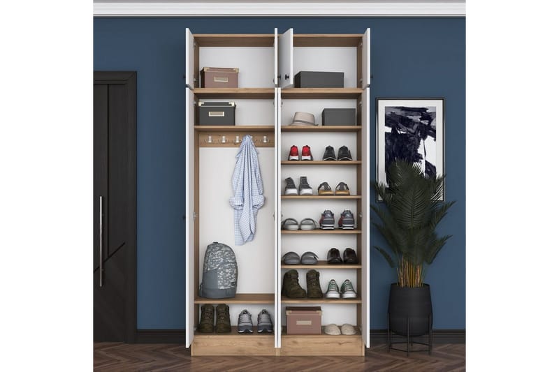 Thaven Smedejernsdetalje - Valnød/Hvid - Boligtilbehør - Dekoration