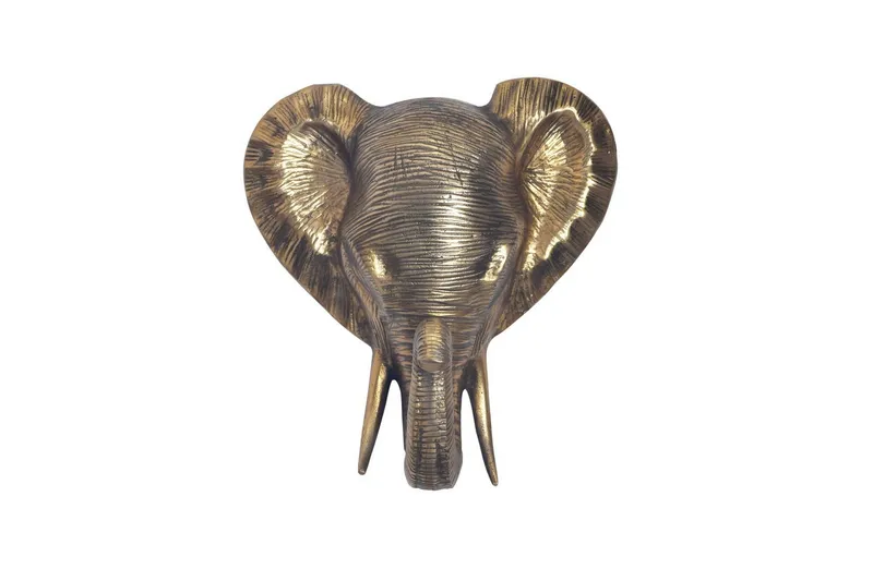 Vægdekoration Wohnling Elefant HPolish Aluminium Støbt Væghængt Industriel - Boligtilbehør - Vægdekoration
