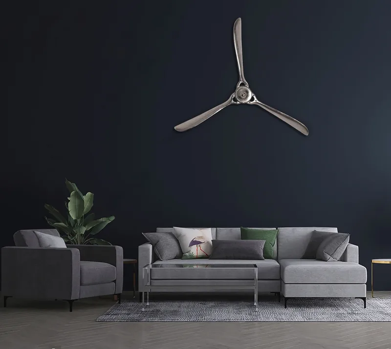 Corela Vægdekoration 85 cm - Sølvfarvet - Boligtilbehør - Dekoration - Pynteting - Skulptur