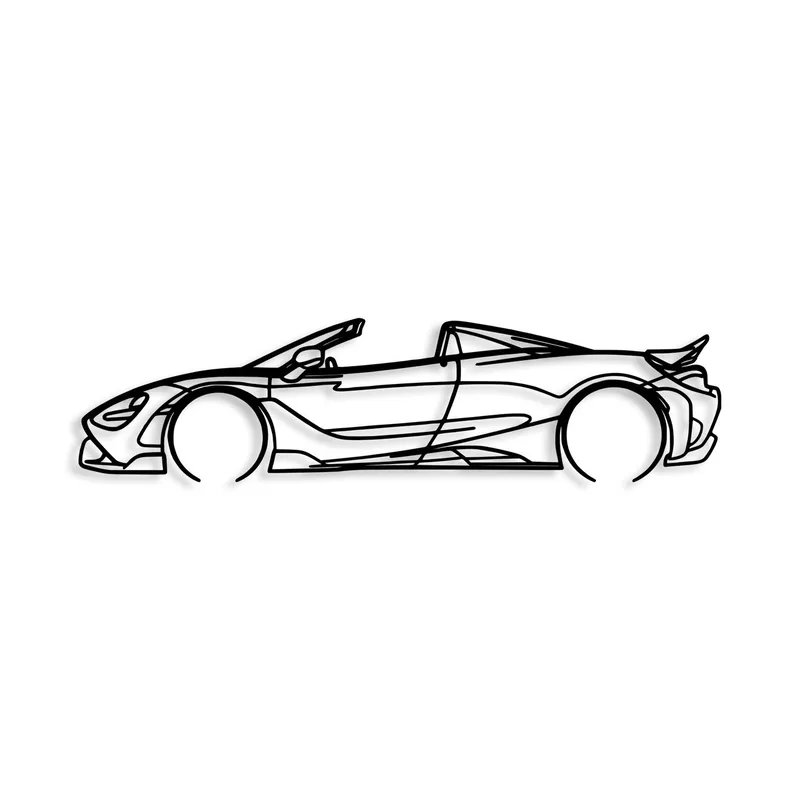Dekorativ metal-vægdekoration Wallxpert McLaren (70 x 17 cm), undefined