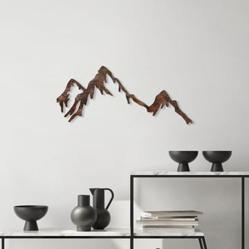 Dekorativ metal-vægdekoration Wallxpert Rusty Mountain (45 x 70 cm) - Boligtilbehør - Vægdekoration - Wallstickers