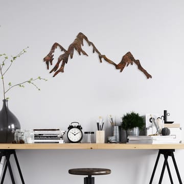 Dekorativ metal-vægdekoration Wallxpert Rusty Mountain (45 x 70 cm) - Boligtilbehør - Vægdekoration - Wallstickers