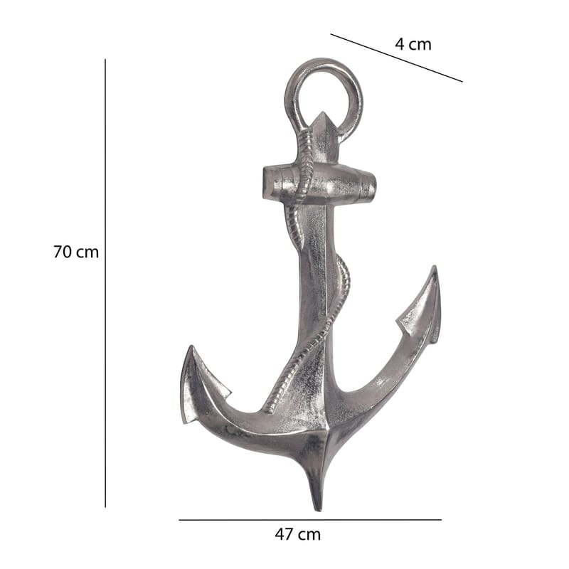 Eliena Vægdekoration 47 cm - Sølvfarvet - Boligtilbehør - Dekoration - Pynteting - Skulptur
