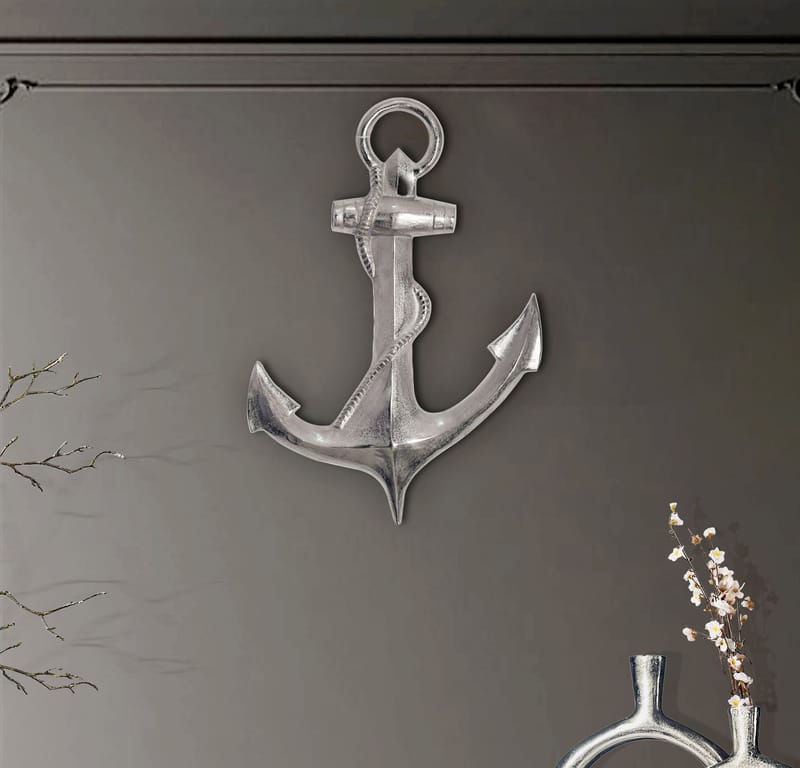Eliena Vægdekoration 47 cm - Sølvfarvet - Boligtilbehør - Dekoration - Pynteting - Skulptur