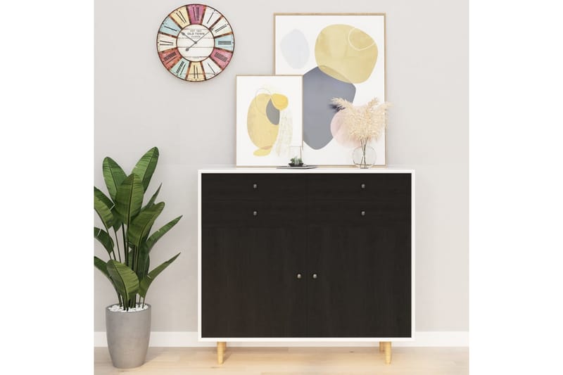 selvklæbende folie til møbler 500x90 cm PVC mørkt træ - Sort - Boligtilbehør - Vægdekoration - Klæbefolie - Vinduesfolie