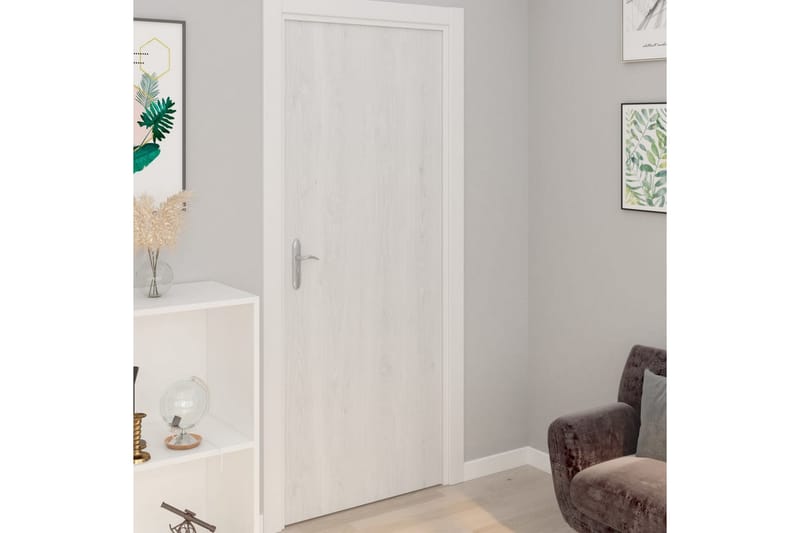 selvklæbende folie til møbler 500x90 cm PVC hvidt træ - Hvid - Boligtilbehør - Vægdekoration - Klæbefolie - Vinduesfolie