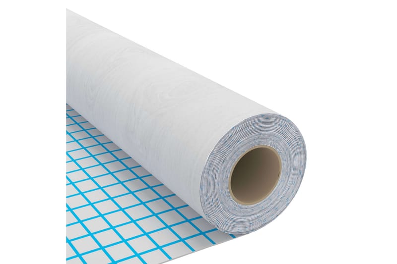 selvklæbende folie til møbler 500x90 cm PVC hvidt træ - Hvid - Boligtilbehør - Vægdekoration - Klæbefolie - Vinduesfolie