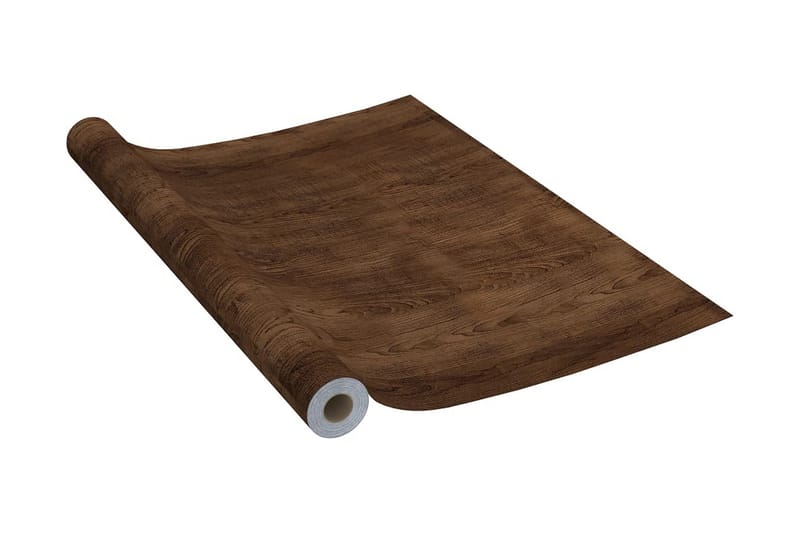 selvklæbende folie til møbler 500x90 cm PVC mørk eg - Brun - Boligtilbehør - Vægdekoration - Klæbefolie - Vinduesfolie