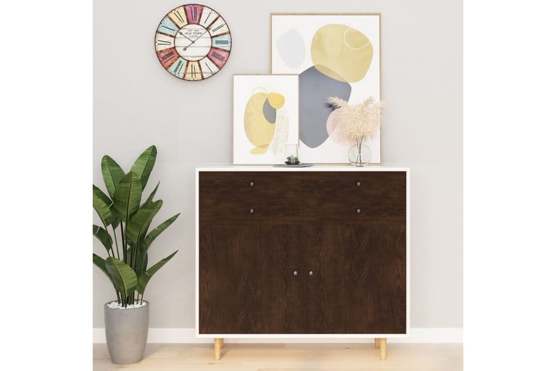 selvklæbende folie til møbler 500x90 cm PVC mørk eg - Brun - Boligtilbehør - Vægdekoration - Klæbefolie - Vinduesfolie