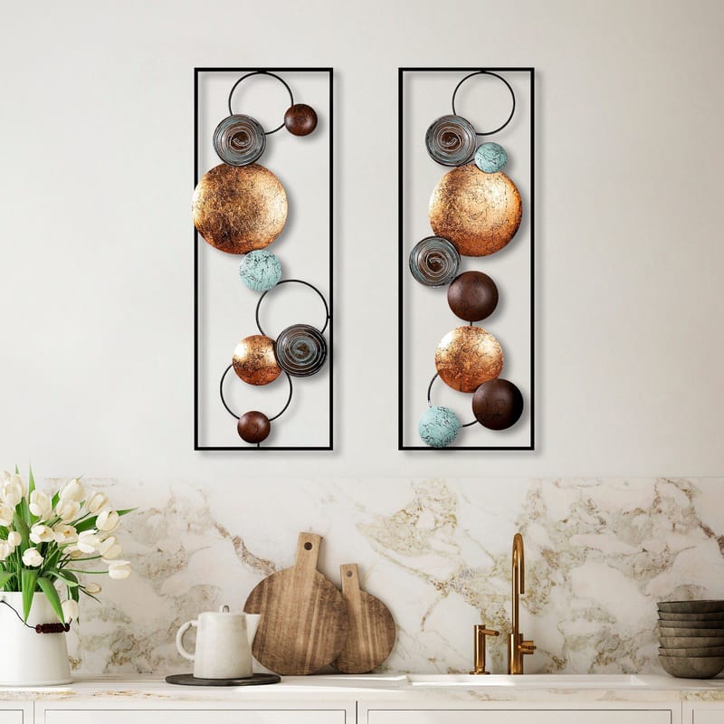 Decorative Metal Wall Accessory Wallxpert - Boligtilbehør - Vægdekoration - Klæbefolie - Selvklæbende folie