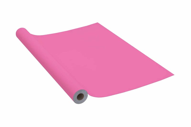 selvklæbende folie til møbler 500x90 cm PVC pink højglans - Lyserød - Selvklæbende folie - Klæbefolie
