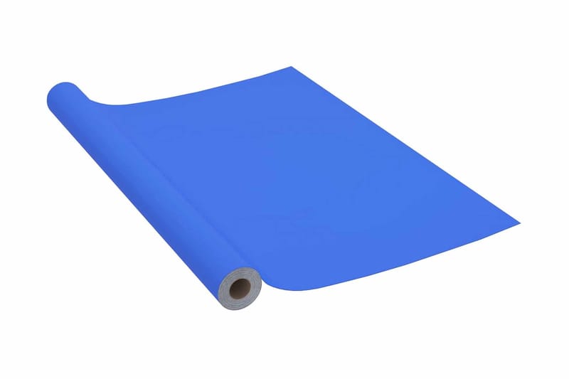selvklæbende folie til møbler 500x90 cm PVC blå højglans - Blå - Boligtilbehør - Vægdekoration - Klæbefolie - Selvklæbende folie
