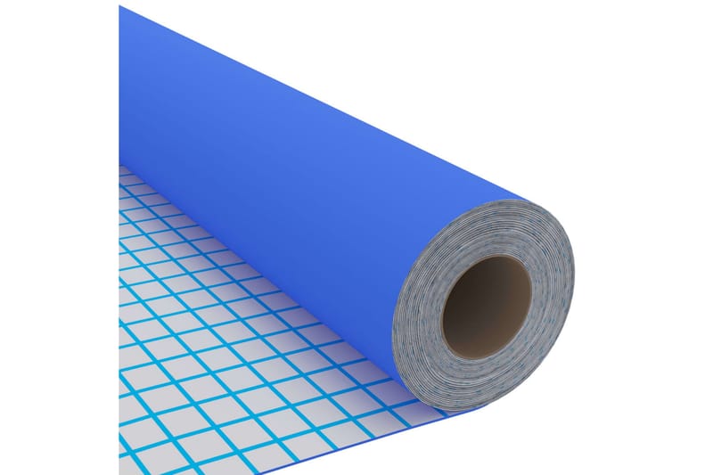 selvklæbende folie til møbler 500x90 cm PVC blå højglans - Blå - Boligtilbehør - Vægdekoration - Klæbefolie - Selvklæbende folie