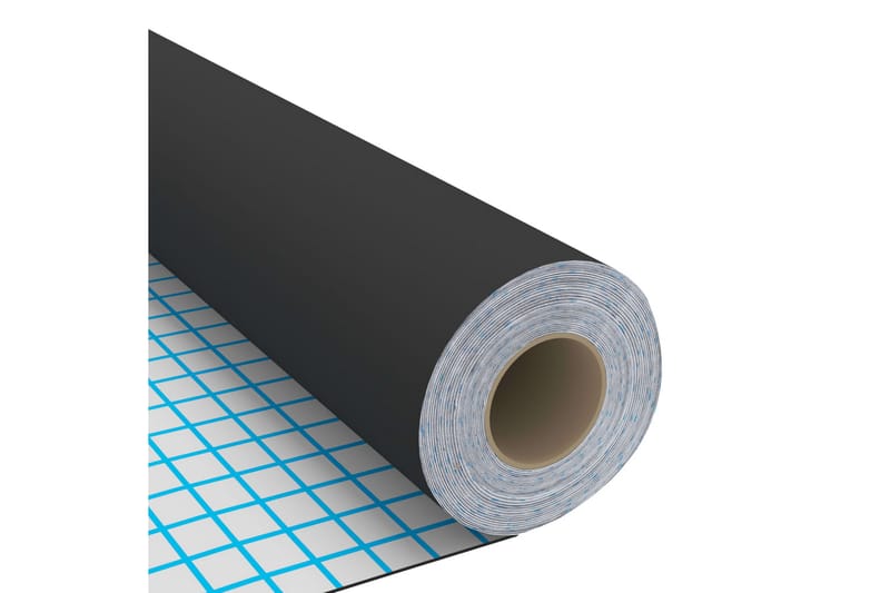 Selvklæbende møbelfolie 2 stk. 500x90 cm pvc sort - Sort - Boligtilbehør - Vægdekoration - Klæbefolie - Selvklæbende folie