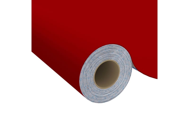 Selvklæbende møbelfolie 2 stk. 500x90 cm pvc rød - Rød - Boligtilbehør - Vægdekoration - Klæbefolie - Selvklæbende folie