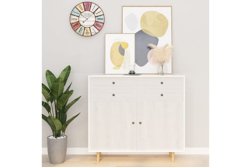 Selvklæbende møbelfolie 2 stk. 500x90 cm pvc hvidt træ - Hvid - Boligtilbehør - Vægdekoration - Klæbefolie - Selvklæbende folie