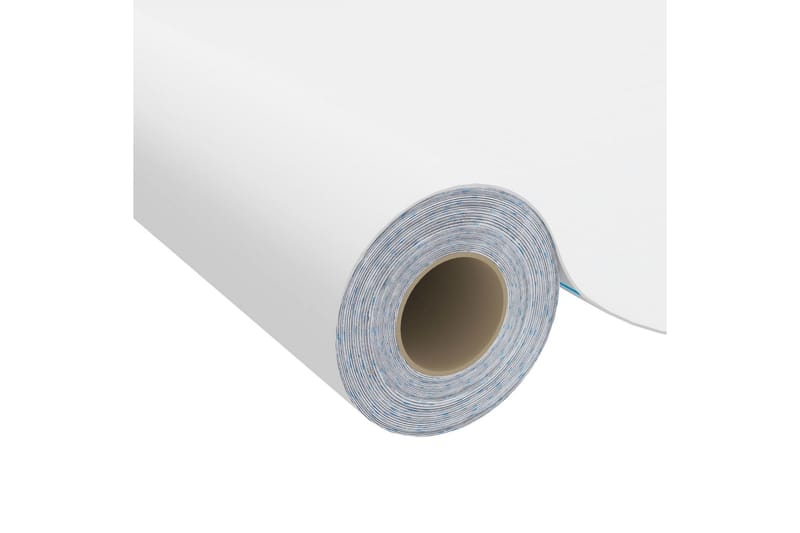 Selvklæbende møbelfolie 2 stk. 500x90 cm pvc hvid - Hvid - Boligtilbehør - Vægdekoration - Klæbefolie - Selvklæbende folie